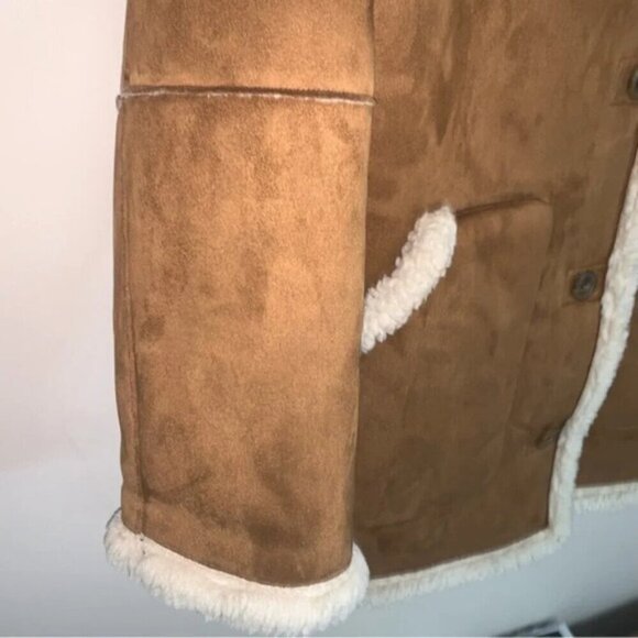 Wilfred Free Aritzia Ranch Jacket Faux Suede Sherpa M - Picture 10 of 13